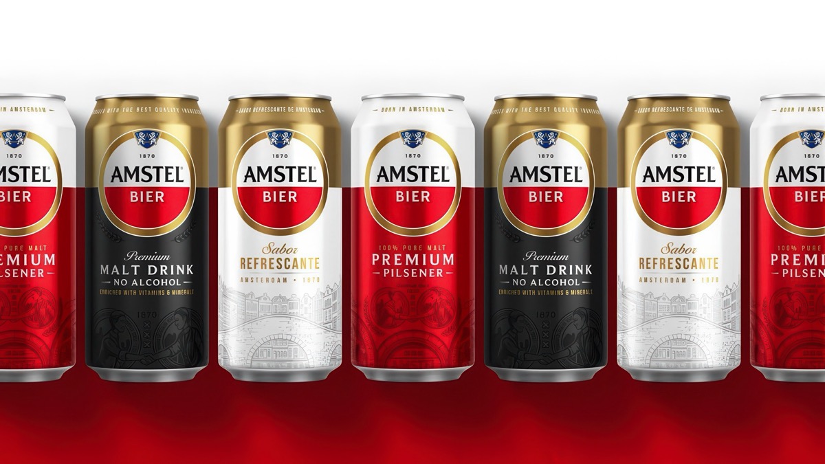 Amstel Bier packaging, pre-press by OHG