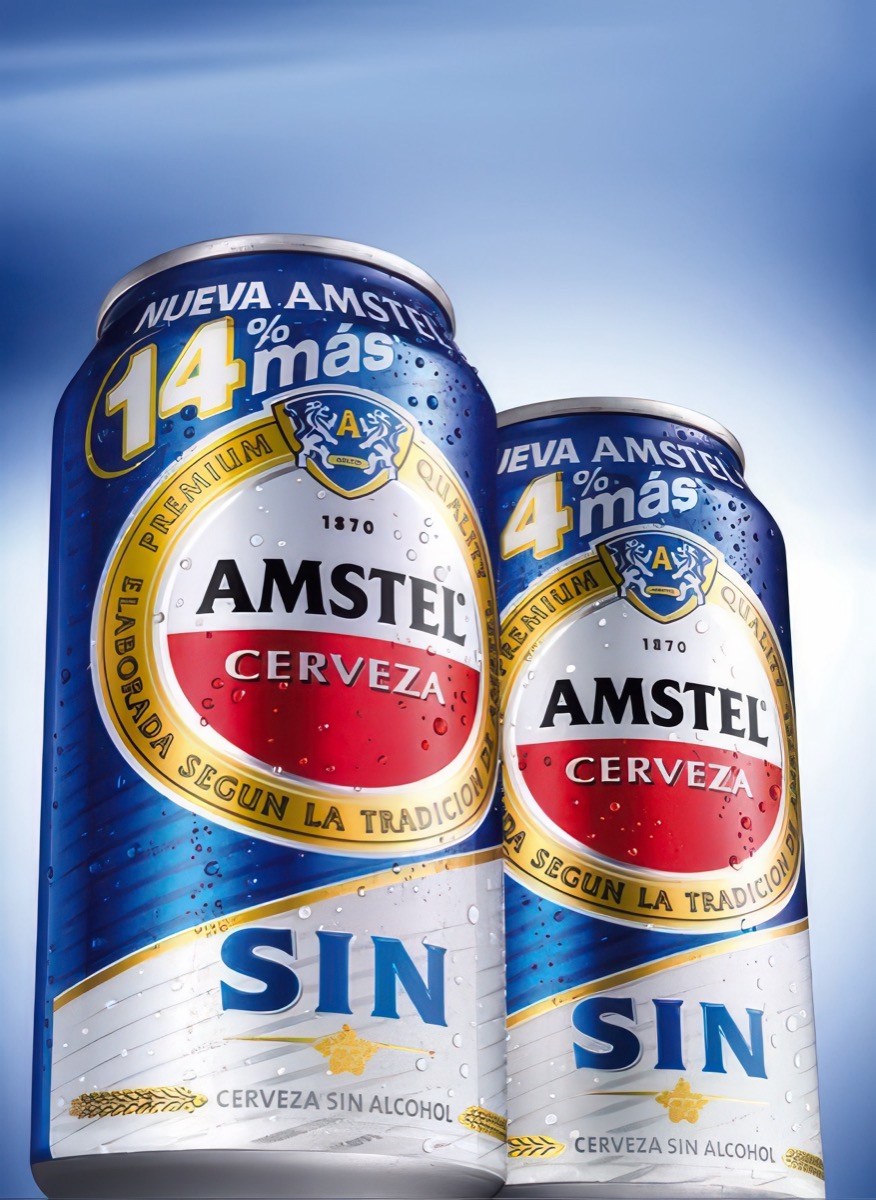 Amstel Sin packaging, pre-press by OHG