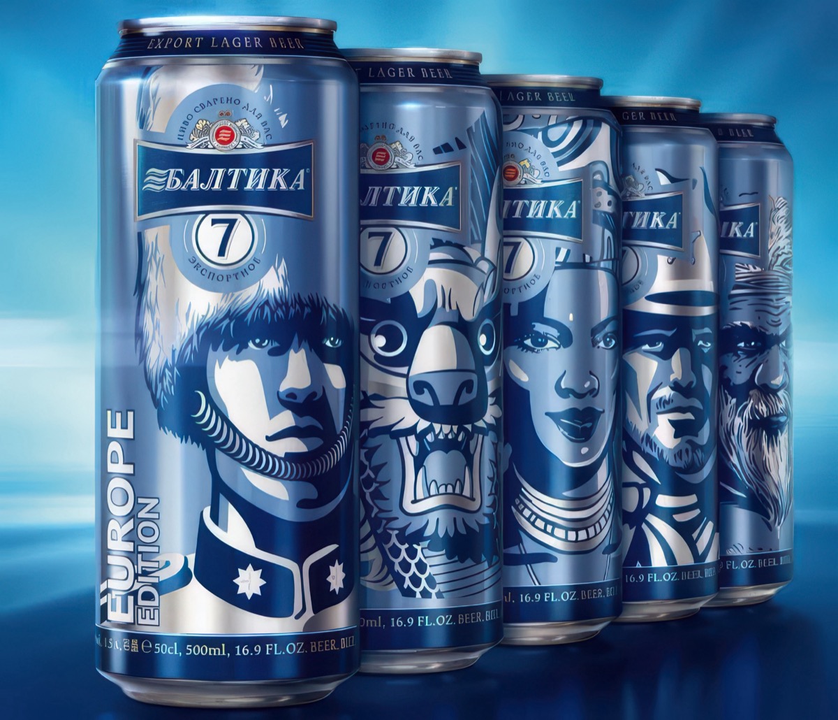 Baltika 7 packaging, pre-press by OHG
