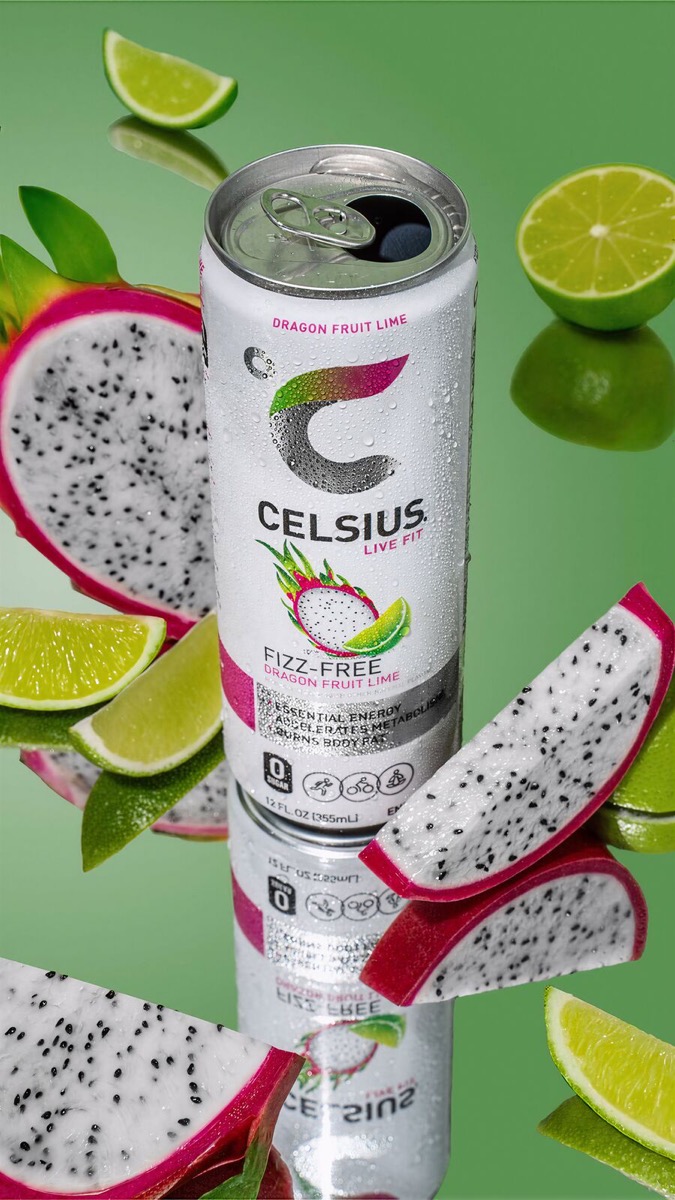 Celsius Dragonfruit Lime packaging, pre-press by OHG