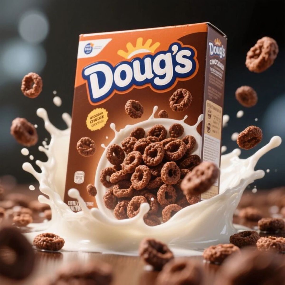 Doug's — Chocolate cereal packaging, pre-press by OHG