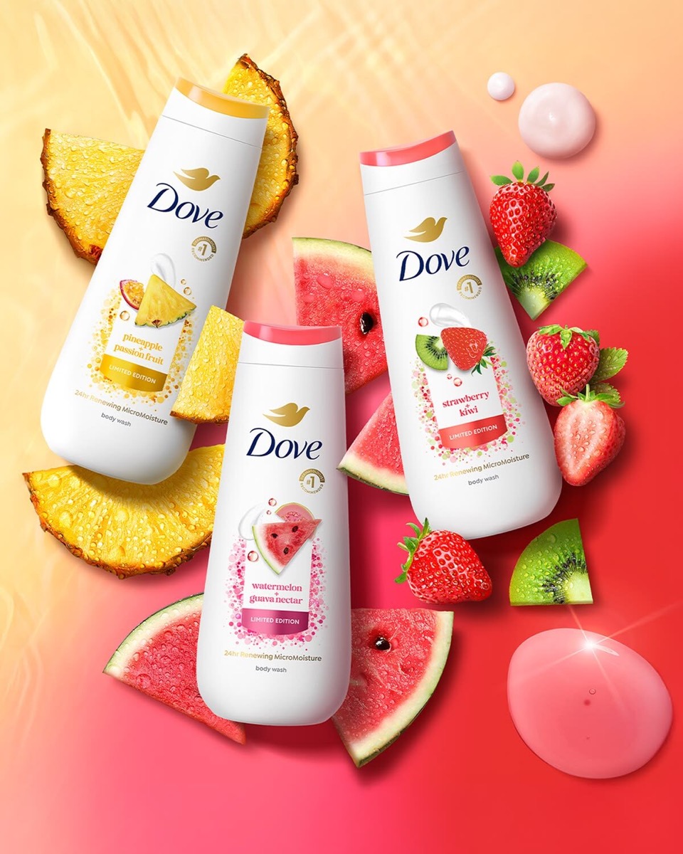 Dove — Body wash range packaging, pre-press by OHG