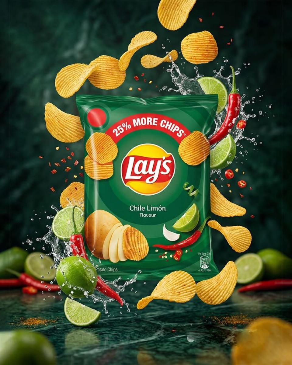 Lay's — Chile Limón packaging, pre-press by OHG