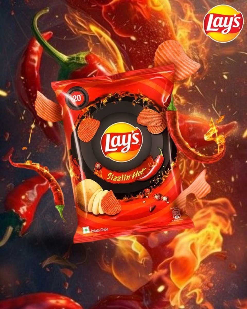 Lay's — Sizzlin' Hot packaging, pre-press by OHG