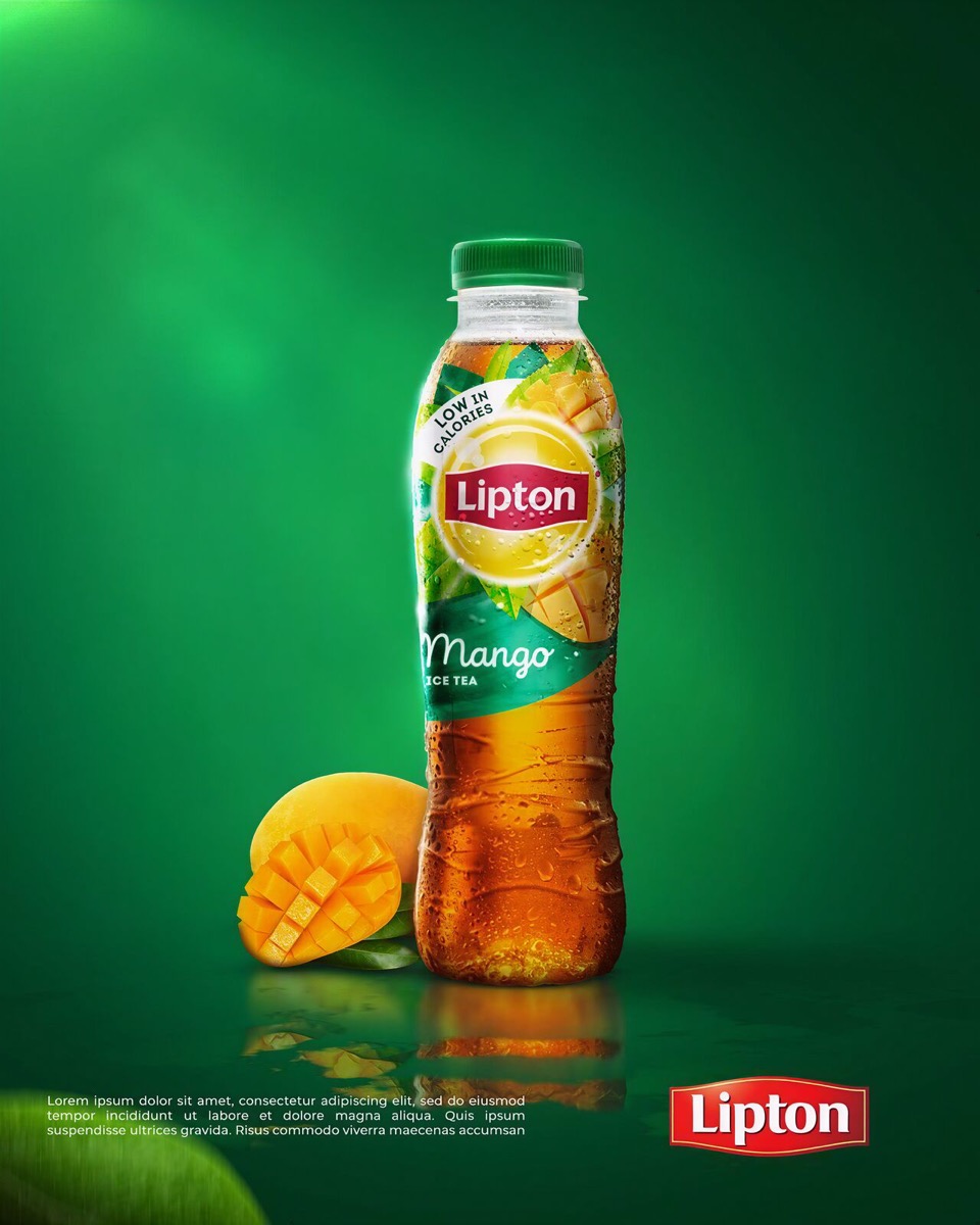 Lipton Mango packaging, pre-press by OHG
