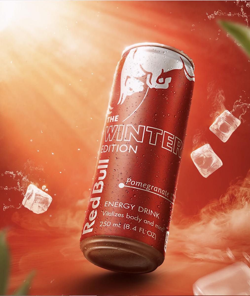 Red Bull Winter Edition packaging, pre-press by OHG